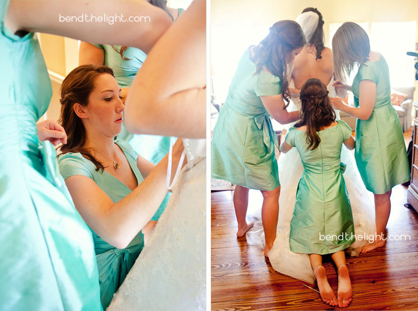Turquoise bridesmaid dresses Yes