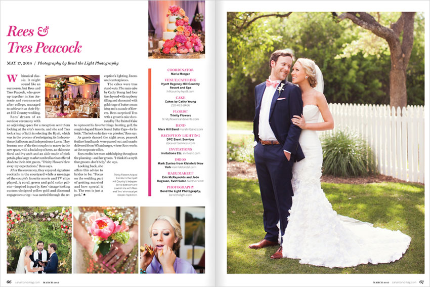 San Antonio Magazine Photographer Wedding blog